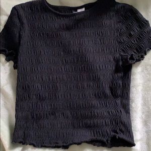 black Divided H&M crop top XS